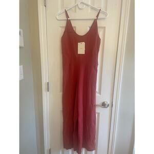 ALC Knit Jumpsuit in a burnt rust color